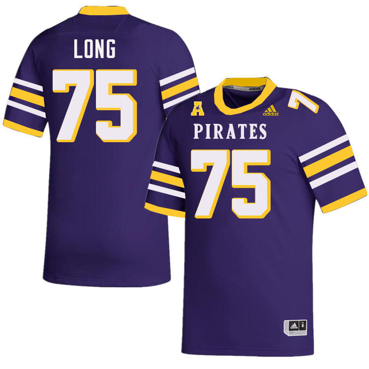 #75 Kyle Long East Carolina Pirates College Football Jersey Stitched-Purple